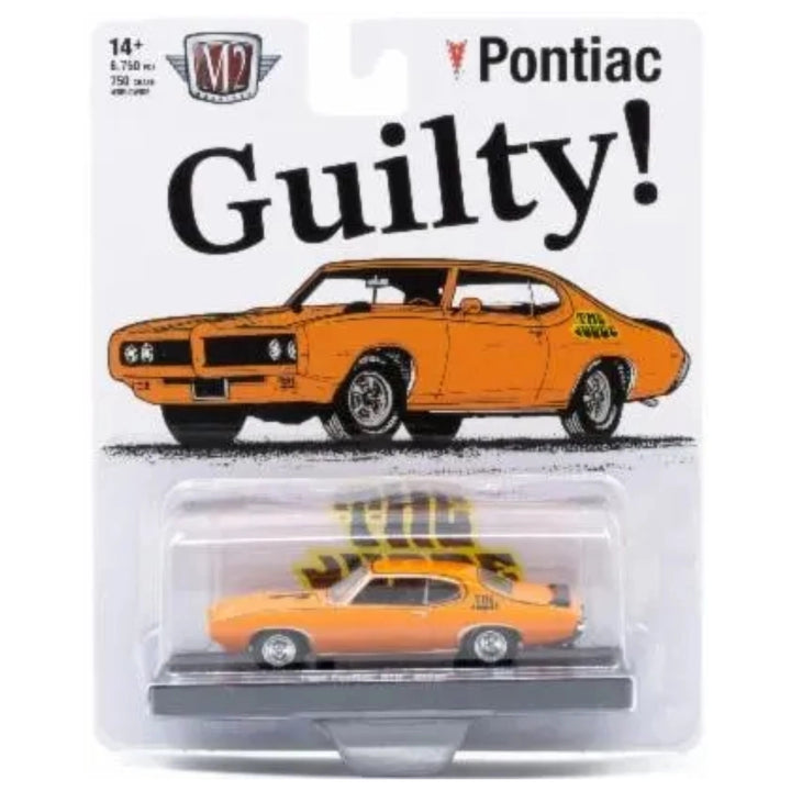 1969 Pontiac GTO Judge - Orange (Silver Chrome Rims, Black Interior)