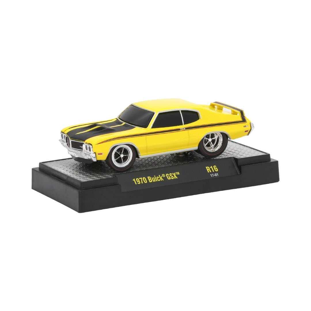 1970 Buick GSX - Yellow with Silver Rims (Ground Pounders Release 16)