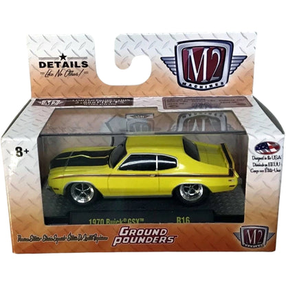 1970 Buick GSX - Yellow with Silver Rims (Ground Pounders Release 16)
