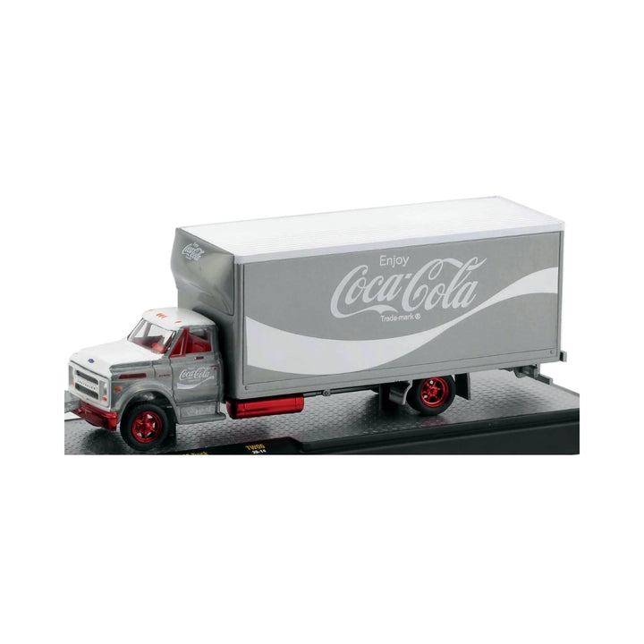 1970 Chevrolet C60 Truck - White & Silver (Coca-Cola Graphics, TW06 Super Chase, Coca-Cola Auto-Haulers Set Exclusive)