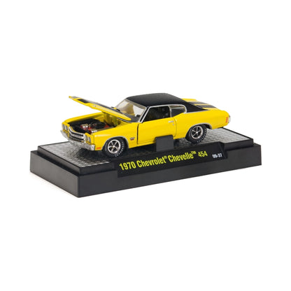 1970 Chevrolet Chevelle 454 - Yellow / Black Roof (Box Version / Detroit-Muscle Packaging)