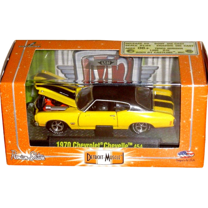 1970 Chevrolet Chevelle 454 - Yellow / Black Roof (Box Version / Detroit-Muscle Packaging)