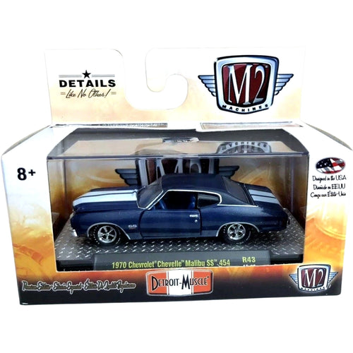 1970 Chevrolet Chevelle Malibu SS 454 - Blue / Black Hood (Detroit-Muscle Release 43)