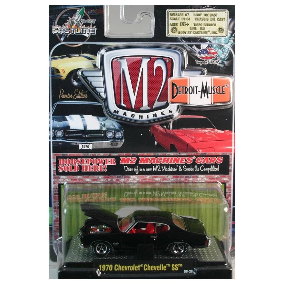 1970 Chevrolet Chevelle SS - Black / Red Interior (Detroit-Muscle Release 07)