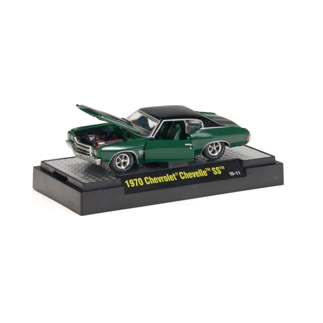 1970 Chevrolet Chevelle SS - Dark Green / Black Roof (Box Version / Detroit-Muscle Packaging)