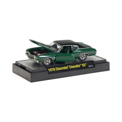 1970 Chevrolet Chevelle SS - Dark Green / Black Roof (Clamshell Blister Version)