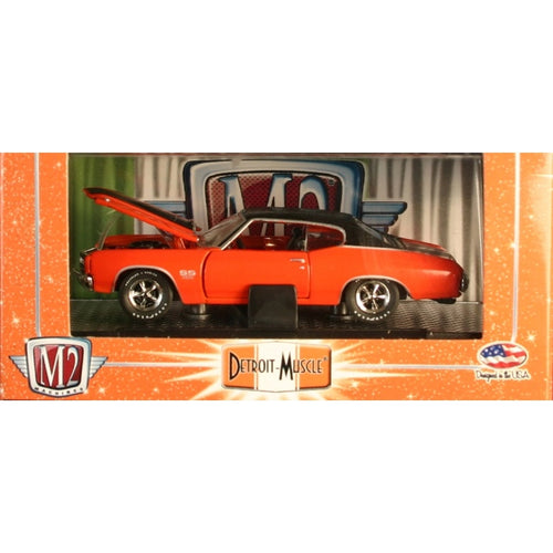 1970 Chevrolet Chevelle SS - Orange / Black Roof (Box Version / Detroit-Muscle Packaging)