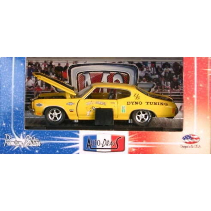 1970 Chevrolet Chevelle SS - Yellow "Dyno Tuned" Graphics (Box Version / Auto-Drags Packaging)