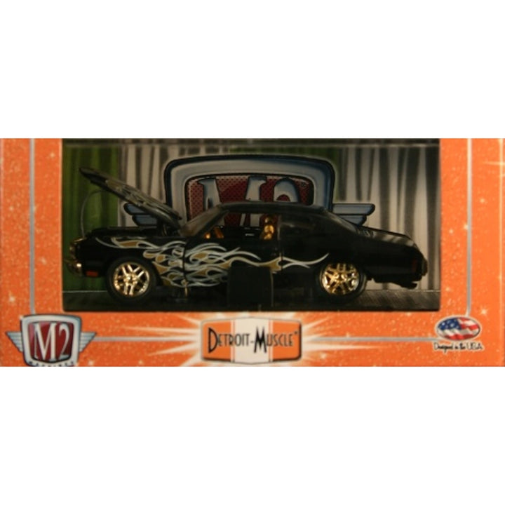 1970 Chevrolet Chevelle SS 396 - Black / Gold Graphics Chase (Box Version / Detroit-Muscle Packaging)