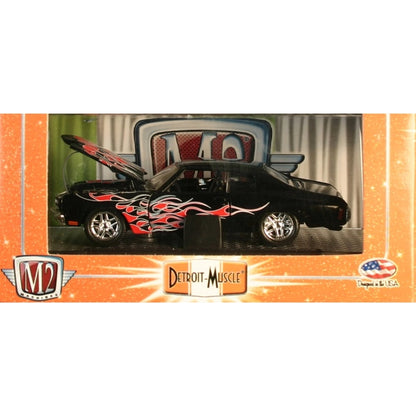 1970 Chevrolet Chevelle SS 396 - Black / Red Flame Graphics (Box Version / Detroit-Muscle Packaging)