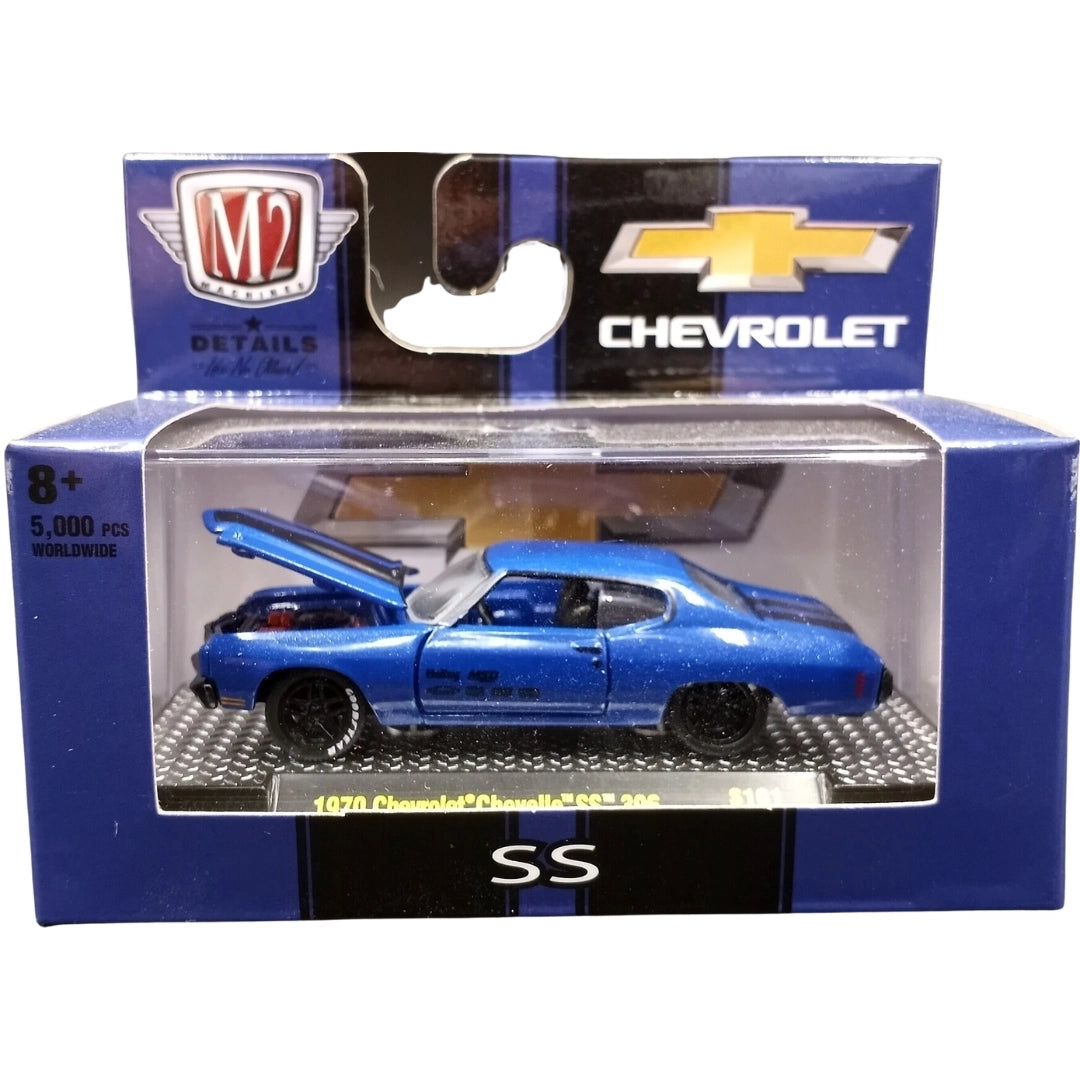 1970 Chevrolet Chevelle SS 396 - Blue / Black Hood (Walmart Exclusive Release S101)