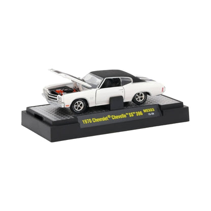 1970 Chevrolet Chevelle SS 396 - White / Black Hood (Auto-Vault Release MEX03 Regional Exclusive)