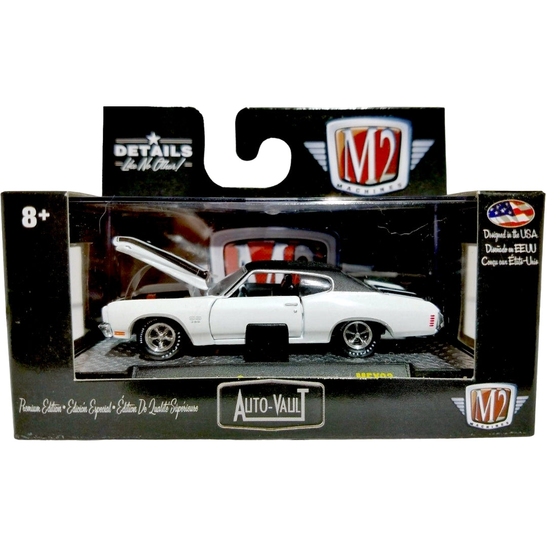1970 Chevrolet Chevelle SS 396 - White / Black Hood (Auto-Vault Release MEX03 Regional Exclusive)