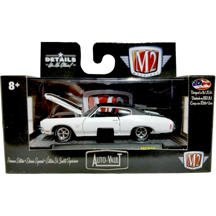 1970 Chevrolet Chevelle SS 396 - White / Black Hood (Auto-Vault Release MEX03 Regional Exclusive)