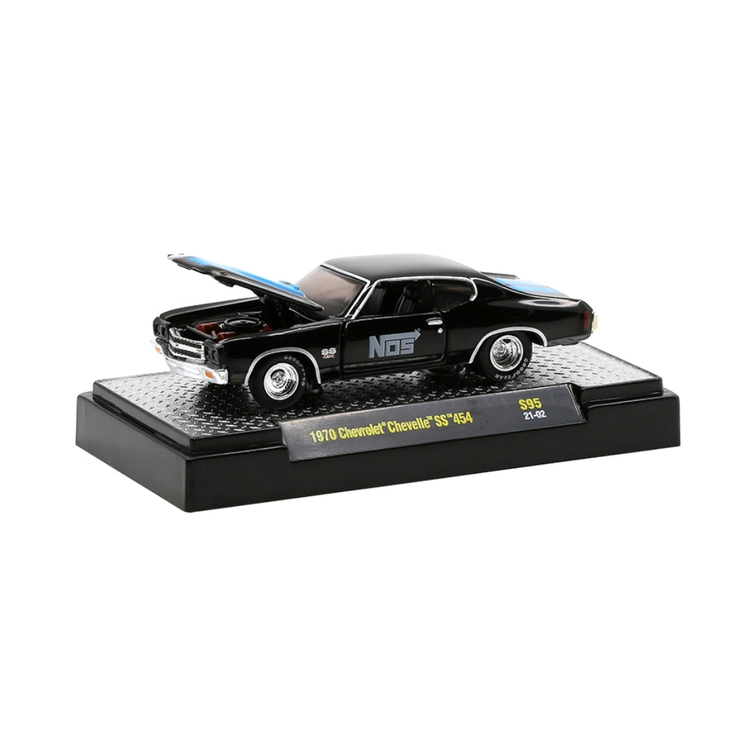 1970 Chevrolet Chevelle SS 454 - Black (NOS Graphics / Hood Open / Release S95)