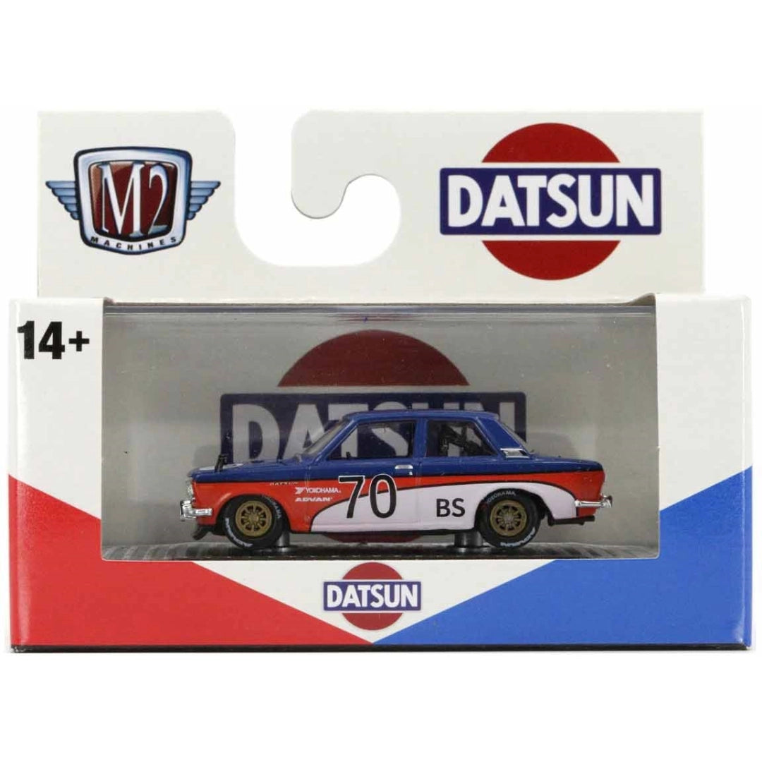 1970 Datsun 510 – Advan Livery (Blue Roof and Gold Rims)