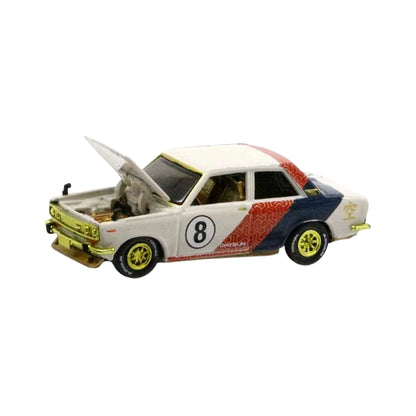 1970 Datsun 510 – Advan Livery (Yellow Rims and Opening Hood)
