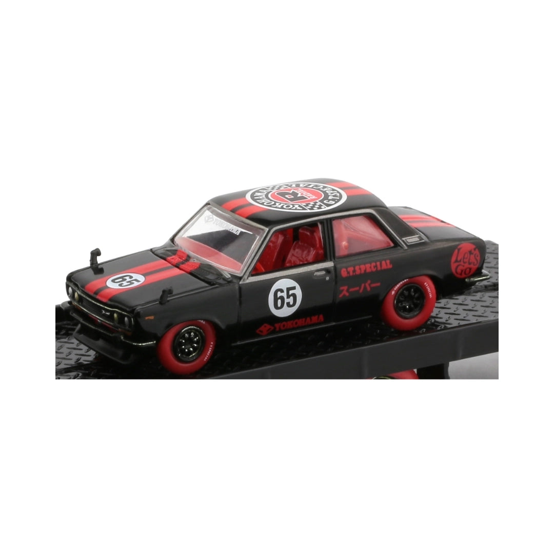 1970 Datsun 510 – Black and Red Racing Livery (Red Rims and Red Interior)