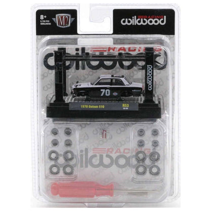 1970 Datsun 510 – Black and White Racing Livery (Model Kit and Black Lift)
