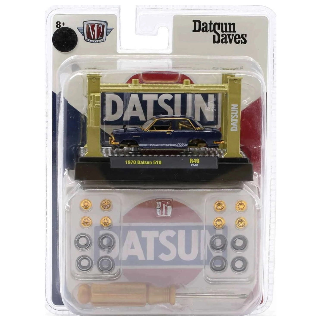 1970 Datsun 510 – Dark Blue (Gold Lift and Gold Hardware)