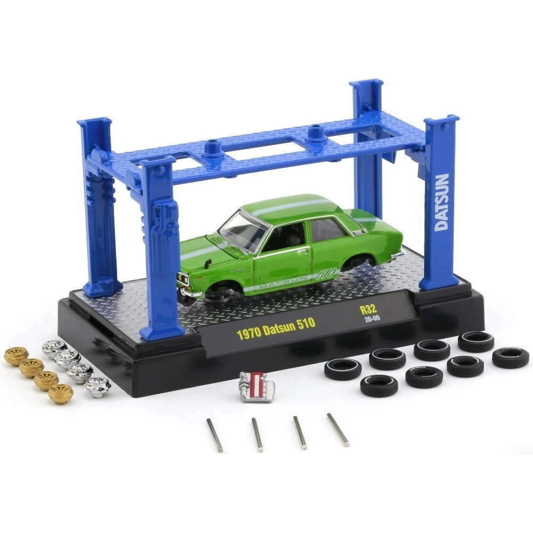 1970 Datsun 510 – Green (Model Kit and Blue Lift)