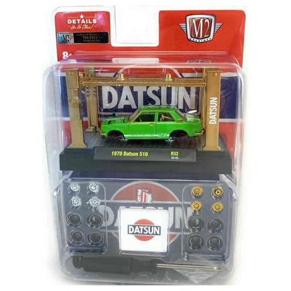 1970 Datsun 510 – Green (Model Kit and Gold Lift)