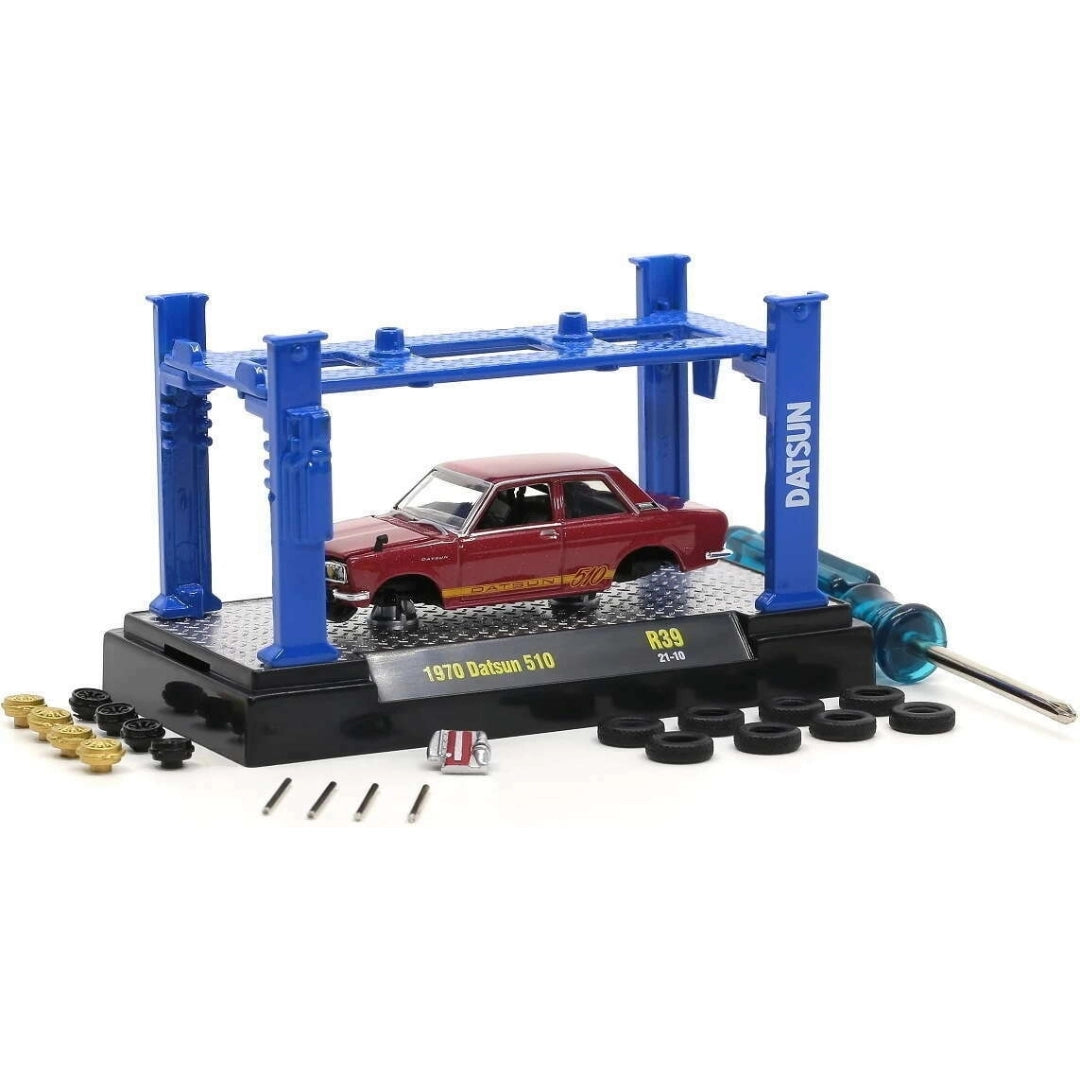 1970 Datsun 510 – Red (Model Kit and Auto Lift)