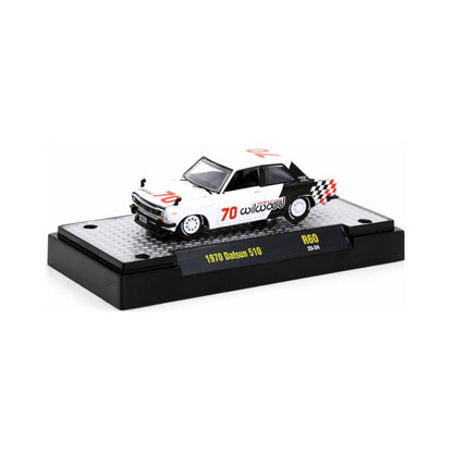 1970 Datsun 510 – Wilwood Livery (Model Kit and Auto Lift)