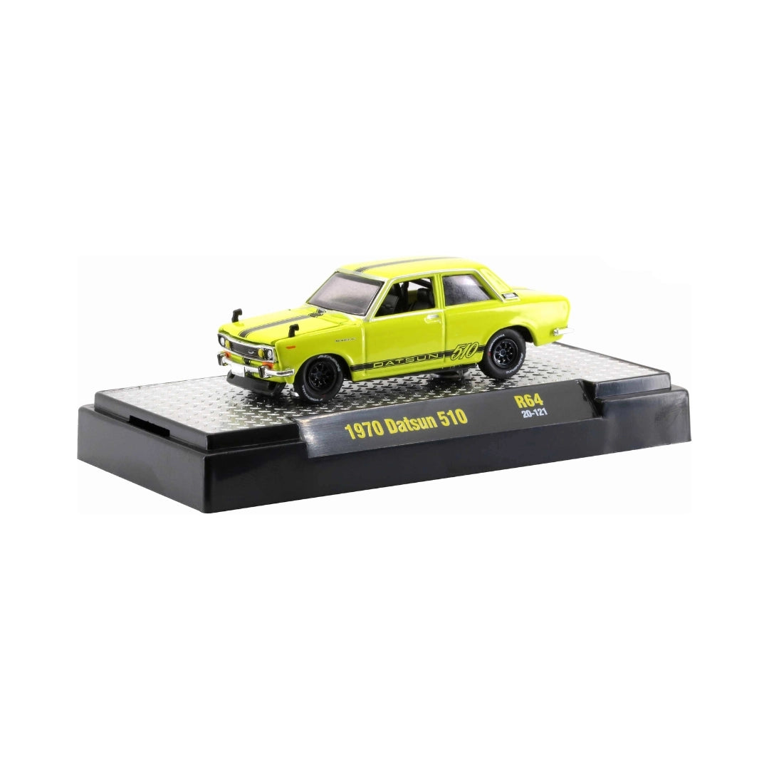 1970 Datsun 510 – Yellow (Black Hood and Black Rims)