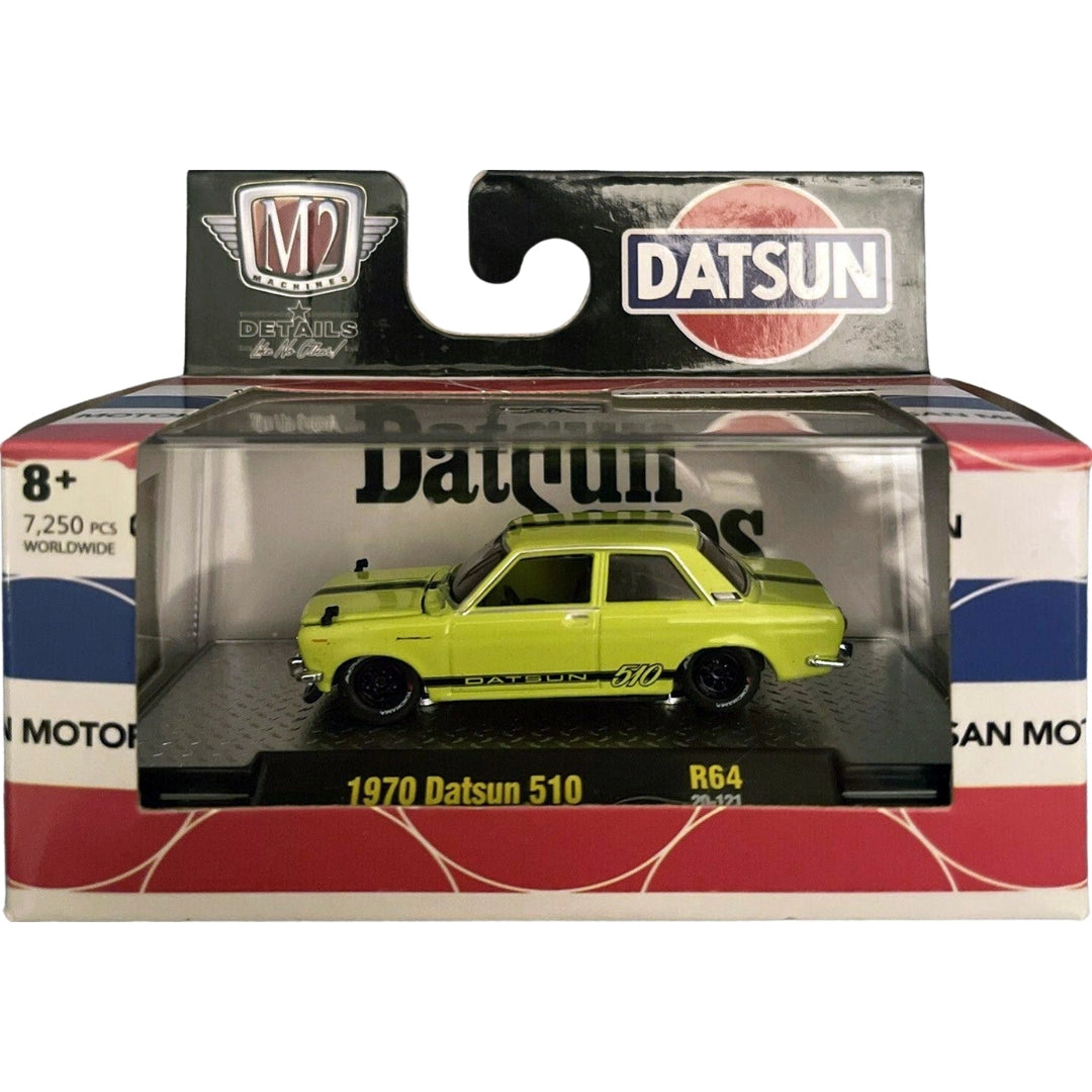 1970 Datsun 510 – Yellow (Black Hood and Black Rims)