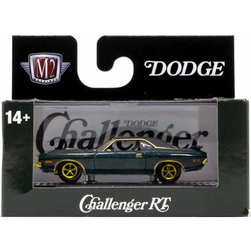 1970 Dodge Challenger R/T HEMI Dark Green Yellow Chrome Details Brass Interior Chase