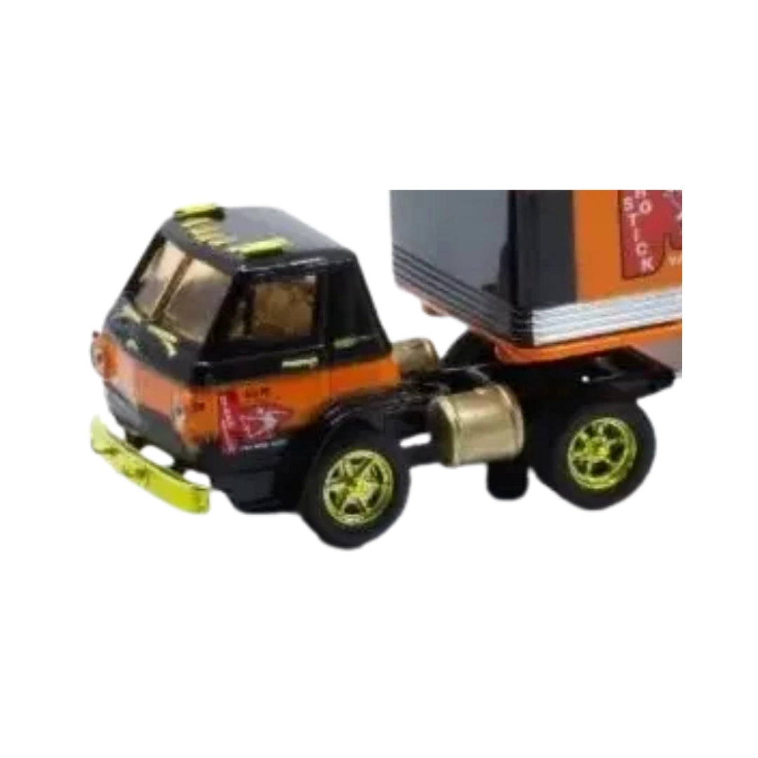1970 Dodge L600 COE - Black/Orange Chase (Yellow Chrome Rims & Details, Brass Interior)