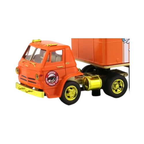 1970 Dodge L600 COE - Orange Scat Pack Club Chase (Gold Wheels)