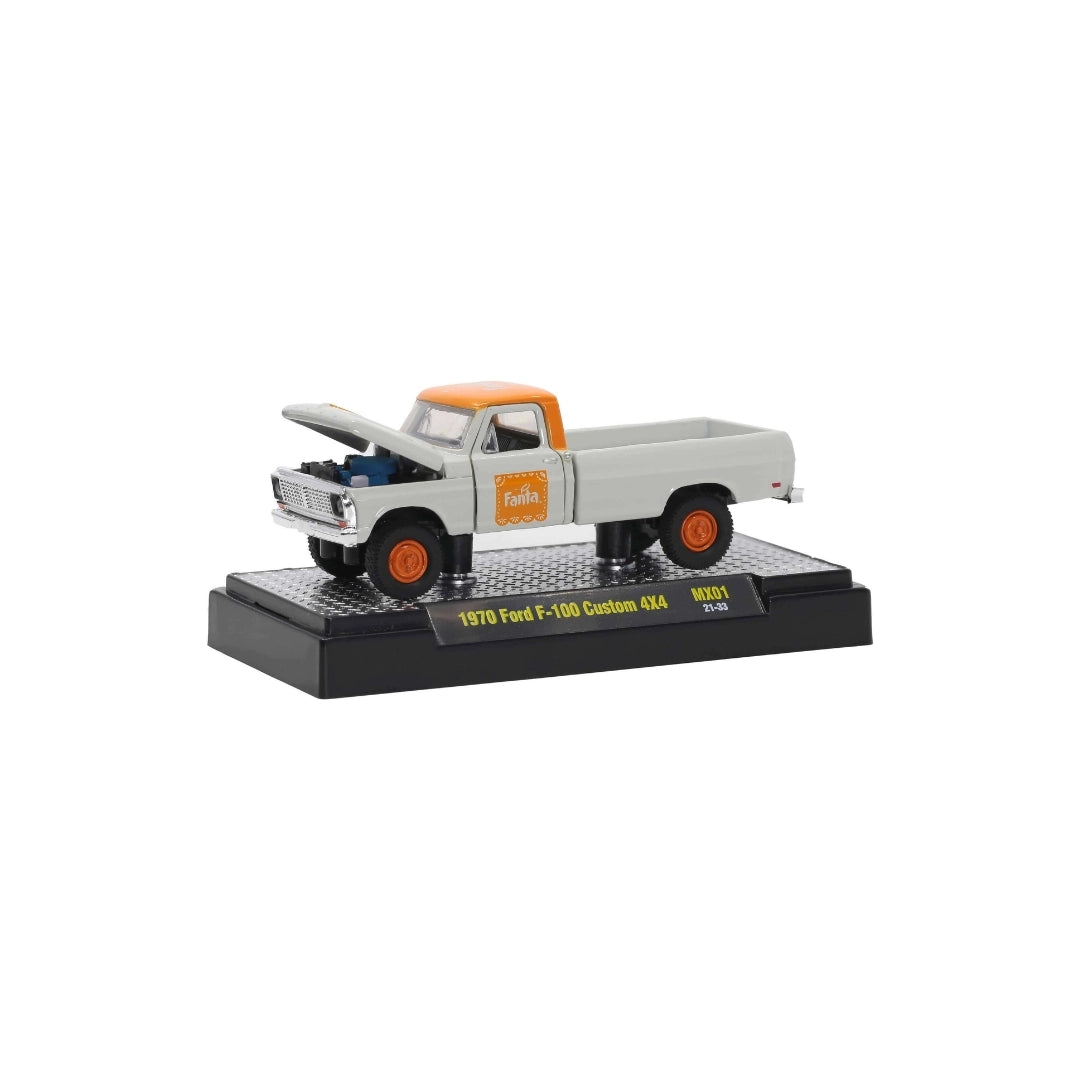 1970 Ford F-100 Custom 4x4 - White & Orange Fanta