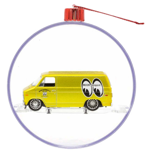 1971 Chevrolet G10 - Yellow Mooneyes Holiday Ornament