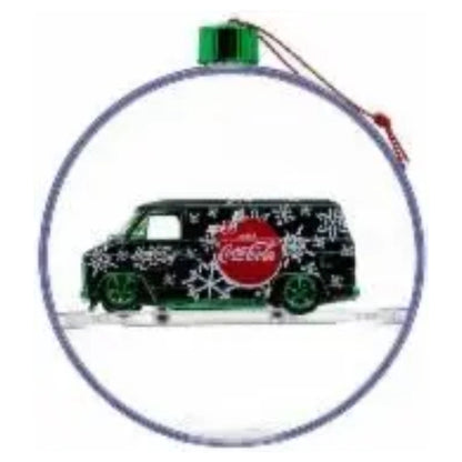 1971 Chevrolet Van - Black Holiday Ornament (Green Chrome Rims & Details)
