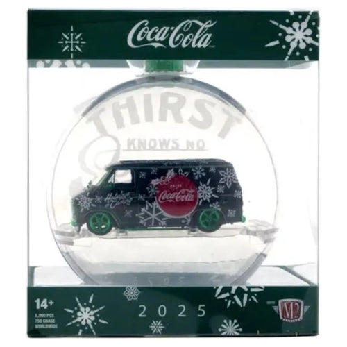1971 Chevrolet Van - Black Holiday Ornament (Green Chrome Rims & Details)