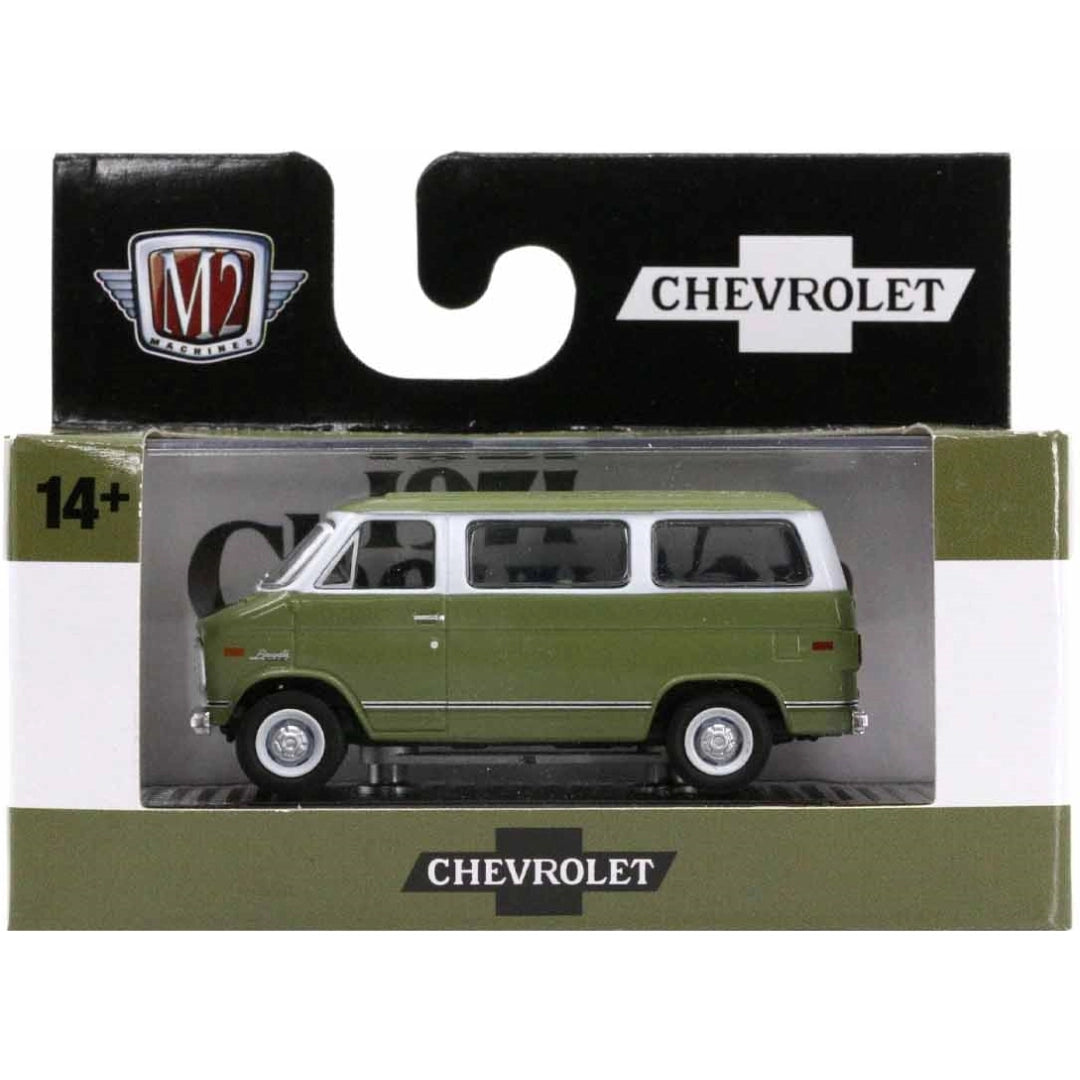1971 Chevrolet Van Beauville 10 - Olive Green/White