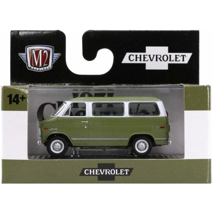 1971 Chevrolet Van Beauville 10 - Olive Green/White
