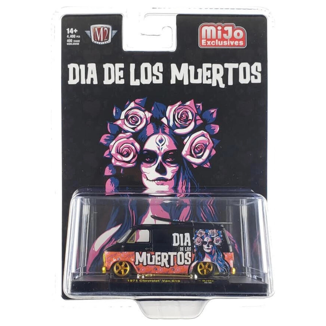 1971 Chevrolet Van G10 - Black Dia De Muertos (Gold Chrome Details)