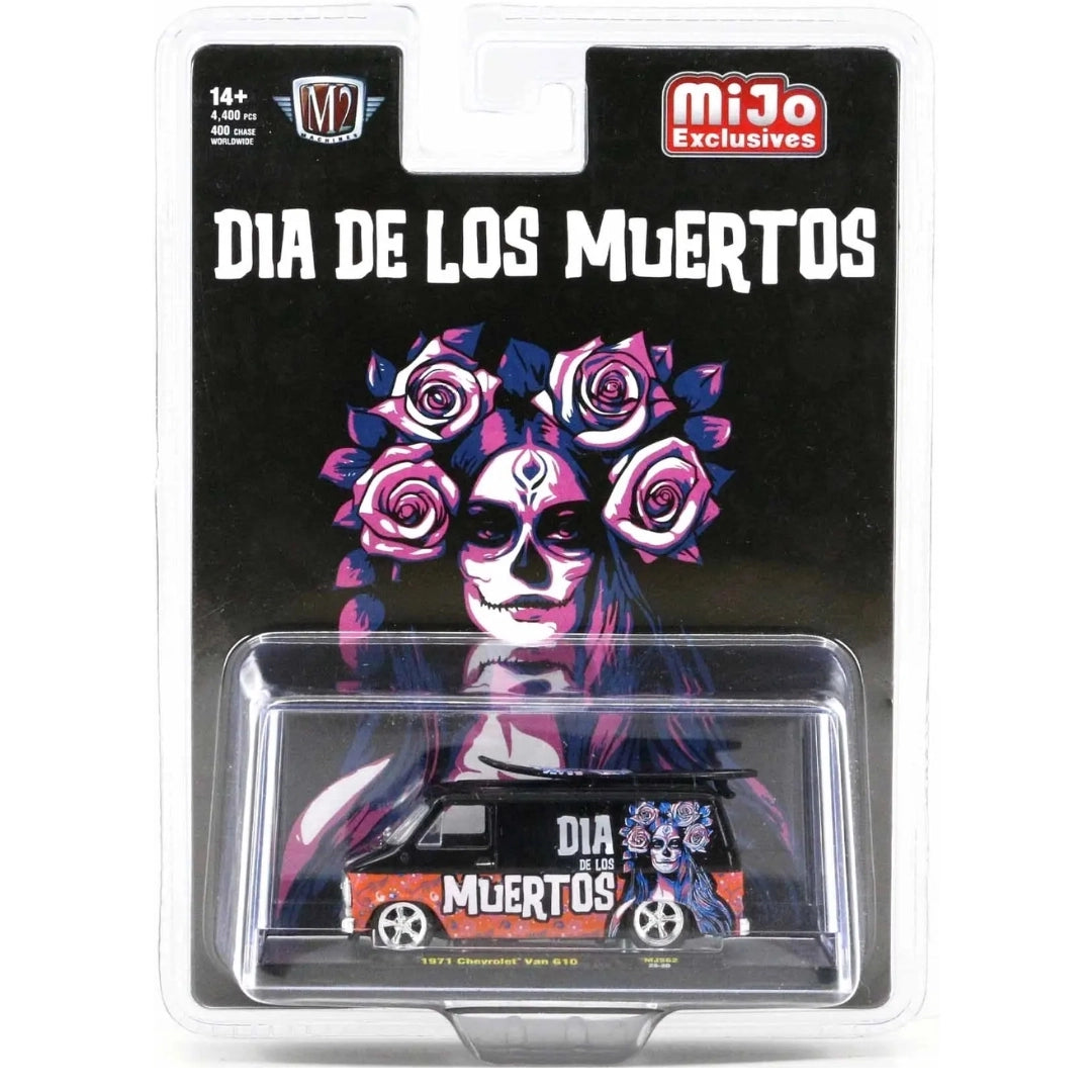 1971 Chevrolet Van G10 - Black Dia De Muertos (Silver Chrome Details)