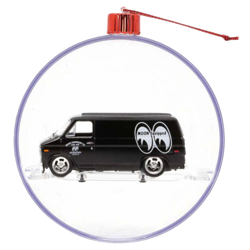 1971 Chevrolet Van G10 - Black Mooneyes Holiday Ornament