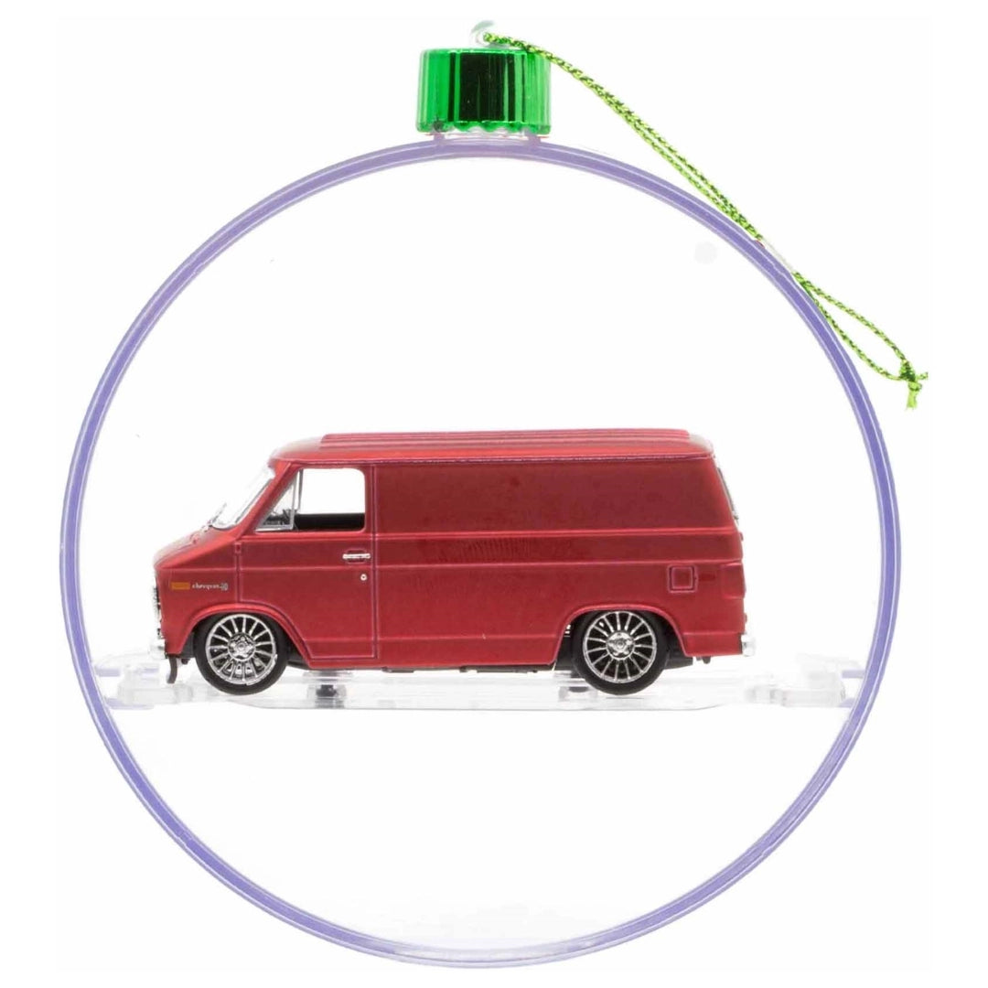 1971 Chevrolet Van G10 - Dark Red Holiday Ornament
