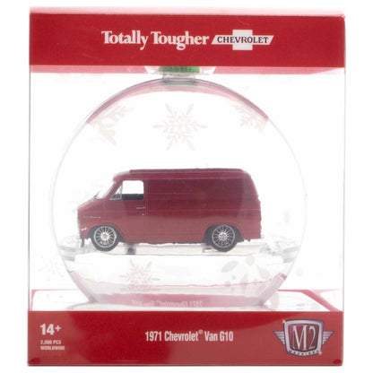 1971 Chevrolet Van G10 - Dark Red Holiday Ornament