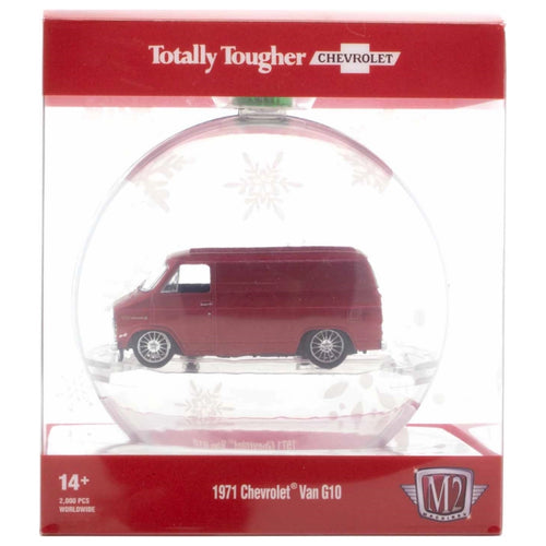 1971 Chevrolet Van G10 - Dark Red Holiday Ornament