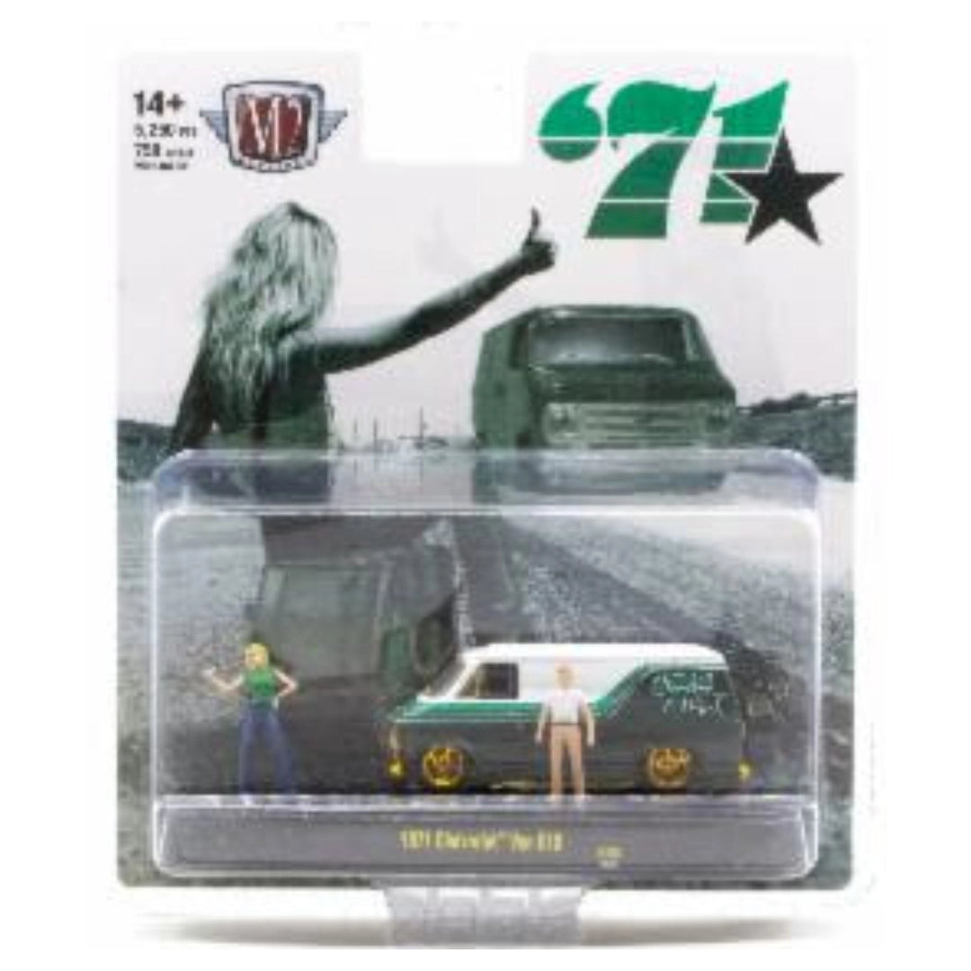 1971 Chevrolet Van G10 - Green/White ‘71 (Gold Chrome Details)