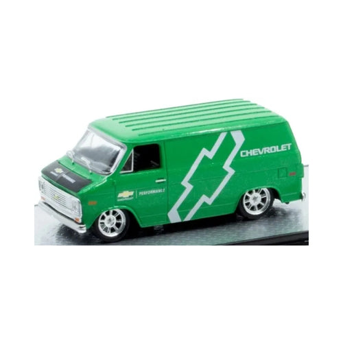 1971 Chevrolet Van G10 - Green (Silver Chrome Rims & Details, Black Interior)