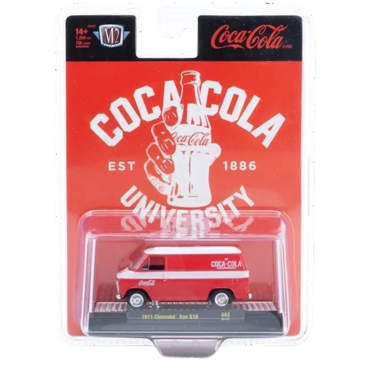 1971 Chevrolet Van G10 - Red/White Coca-Cola (Silver Chrome Rims & Details, Black Interior)
