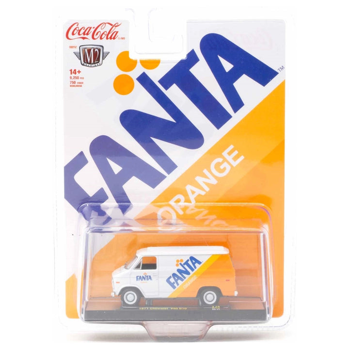 1971 Chevrolet Van G10 - White/Orange Fanta (White Chrome Rims & Details)
