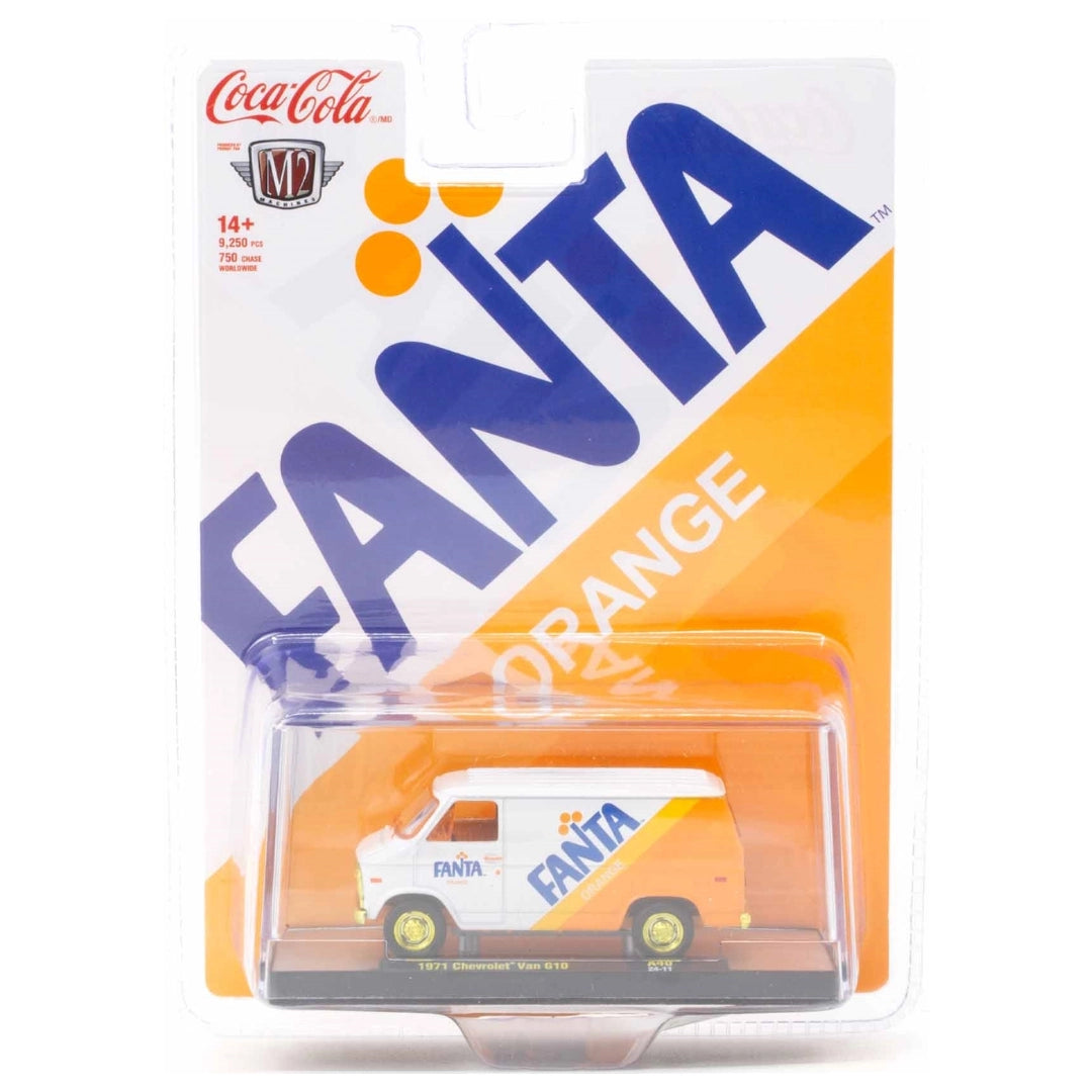 1971 Chevrolet Van G10 - White/Orange Fanta (Yellow Chrome Rims & Details)